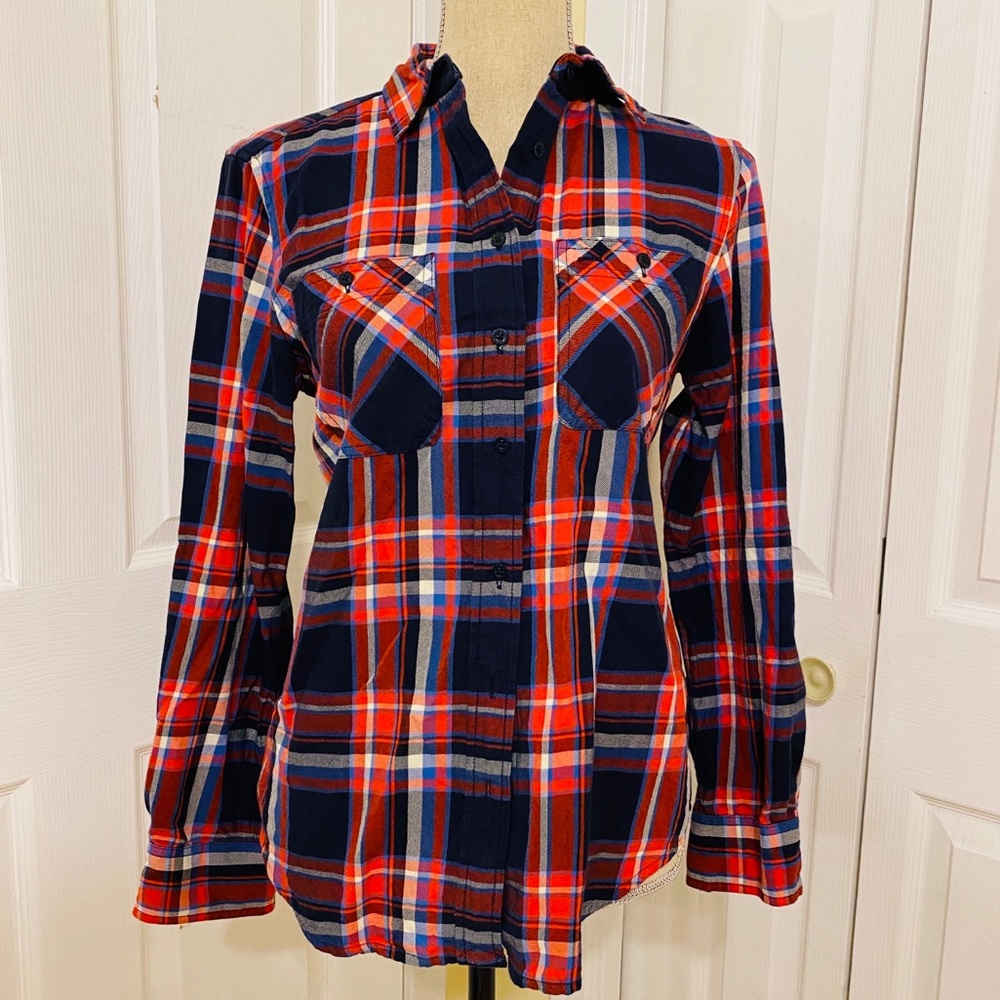 Lauren Ralph Lauren button plaid shirt